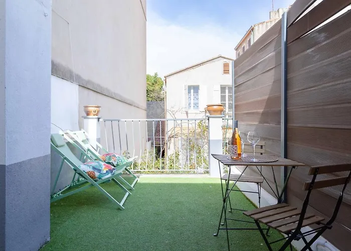 Studio Blancarde Terrasse Parking Clim